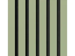 Akustikpaneel Lino Pistacio MDF Schwarz Filz Schwarz 60 cm x 120 cm 2 Stück