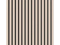 Akustikpaneel Lino Powder MDF Schwarz Filz Schwarz 60 cm x 60 cm 2 Stück