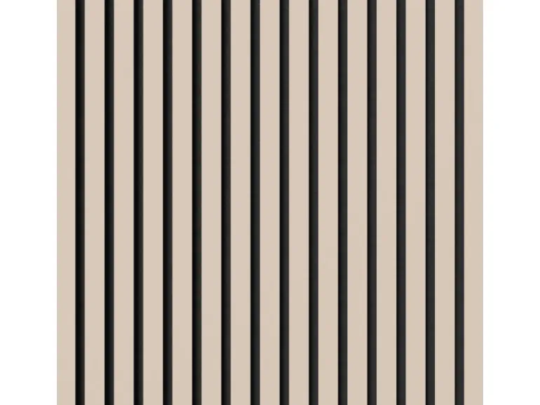 Akustikpaneel Lino Powder MDF Schwarz Filz Schwarz 60 cm x 120 cm 2 Stück