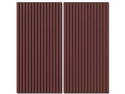 Akustikpaneel Lino Salsa MDF Schwarz Filz Schwarz 60 cm x 120 cm 2 Stück