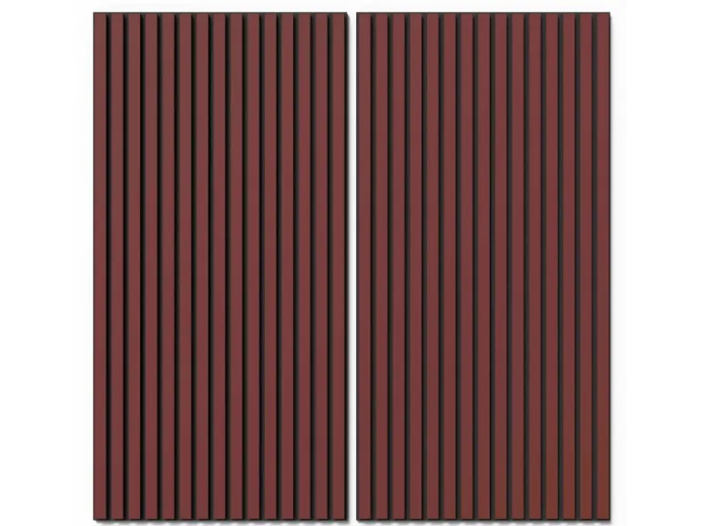 Akustikpaneel Lino Salsa MDF Schwarz Filz Schwarz 60 cm x 120 cm 2 Stück