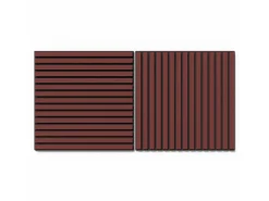 Akustikpaneel Lino Salsa MDF Schwarz Filz Schwarz 60 cm x 60 cm 2 Stück