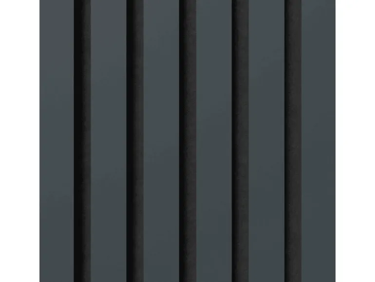 Akustikpaneel Lino Smokey Blue MDF Schwarz Filz Schwarz 60 cm x 60 cm 2 Stück