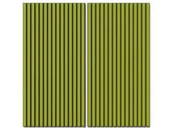 Akustikpaneel Lino Spring Green MDF Schwarz Filz Schwarz 60 cm x 120 cm 2 Stück
