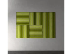 Akustikpaneel Lino Spring Green MDF Schwarz Filz Schwarz 60 cm x 60 cm 2 Stück