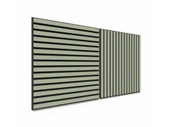 Akustikpaneel Lino Vapour MDF Schwarz Filz Schwarz 60 cm x 60 cm 2 Stück