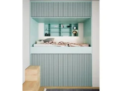 Akustikpaneel Linoleum Aquavert MDF Schwarz Filz Schwarz 60 cm x 240 cm