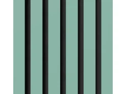 Akustikpaneel Linoleum Aquavert MDF Schwarz Filz Schwarz 60 cm x 240 cm