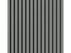 Akustikpaneel Linoleum Ash MDF Schwarz Filz Schwarz 60 cm x 300 cm