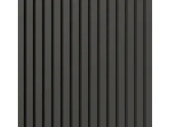 Akustikpaneel Linoleum Iron MDF Schwarz Filz Schwarz 60 cm x 300 cm