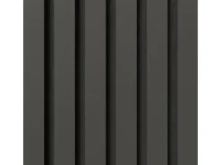 Akustikpaneel Linoleum Iron MDF Schwarz Filz Schwarz 60 cm x 300 cm