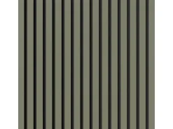 Akustikpaneel Linoleum Olive MDF Schwarz Filz Schwarz 60 cm x 240 cm