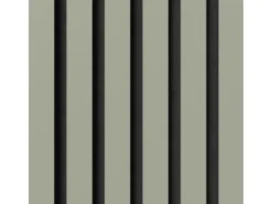 Akustikpaneel Linoleum Pebble MDF Schwarz Filz Schwarz 60 cm x 240 cm