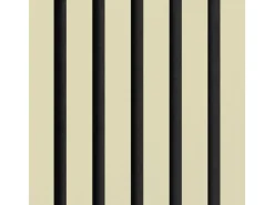 Akustikpaneel Linoleum Pearl MDF Schwarz Filz Schwarz 60 cm x 300 cm