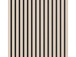 Akustikpaneel Linoleum Powder MDF Schwarz Filz Schwarz 60 cm x 300 cm