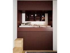 Akustikpaneel Linoleum Salsa MDF Schwarz Filz Schwarz 60 cm x 240 cm