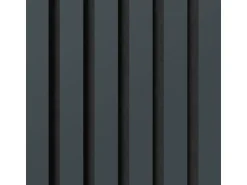 Akustikpaneel Linoleum Smokey Blue MDF Schwarz Filz Schwarz 60 cm x 240 cm