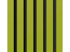 Akustikpaneel Linoleum Spring Green MDF Schwarz Filz Schwarz 60 cm x 300 cm