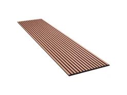 Akustikpaneel Mahagoni MDF Schwarz Filz Schwarz 60 cm x 300 cm FSC®