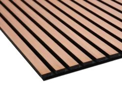 Akustikpaneel Mahagoni MDF Schwarz Filz Schwarz 60 cm x 240 cm FSC®