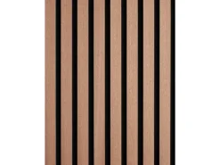 Akustikpaneel Mahagoni MDF Schwarz Filz Schwarz 60 cm x 240 cm FSC®