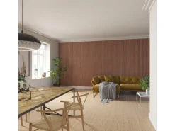 Akustikpaneel Mahagoni MDF Schwarz Filz Schwarz 60 cm x 240 cm FSC®