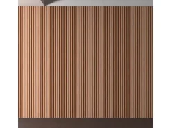 Akustikpaneel Mahagoni MDF Schwarz Filz Schwarz 32 cm x 240 cm 2 Stück FSC®