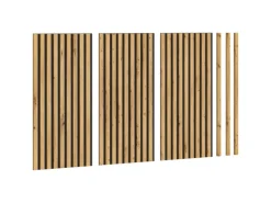 Akustikpaneel Silence Anthrazit/Artisan 80 cm x 40 cm x 2 cm 3er-Set