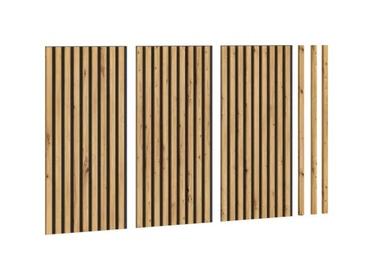 Akustikpaneel Silence Anthrazit/Artisan 80 cm x 40 cm x 2 cm 3er-Set