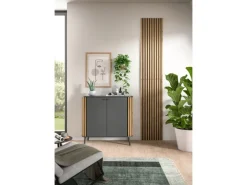 Akustikpaneel Silence Anthrazit/Artisan 120 cm x 40 cm x 2 cm 2er-Set