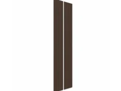 Akustikpaneel Walnuss Geölt MDF Schwarz Filz Schwarz 60 cm x 270 cm FSC®