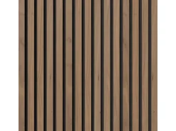 Akustikpaneel Walnuss MDF Schwarz Filz Schwarz 60 cm x 300 cm FSC®