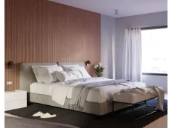 Akustikpaneel Walnuss MDF Schwarz Filz Schwarz 60 cm x 300 cm FSC®