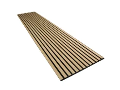 Akustikpaneel Wandverkleidung Smart Eiche Schwarz MDF auf Akustikfilz 240 cm