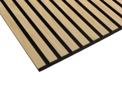 Akustikpaneel Wandverkleidung Smart Eiche Schwarz MDF auf Akustikfilz 240 cm