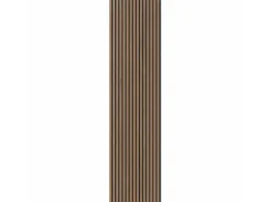 Akustikpaneel Wandverkleidung Walnuss Natur MDF Akustikfilz Schwarz 240 cm FSC®