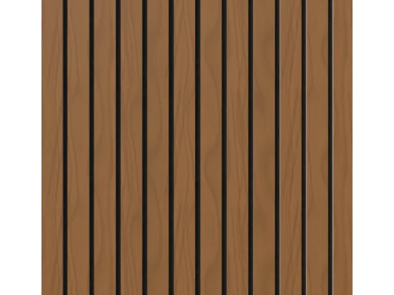 Akustikpaneel-Muster Brandhemmend Walnuss Filz Schwarz 29,5 cm x 15 cm x 2 cm