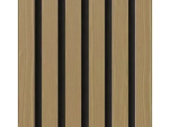 Akustikpaneel-Muster Brandhemmend Eiche Filz Schwarz 29,5 cm x 15 cm x 2,7 cm