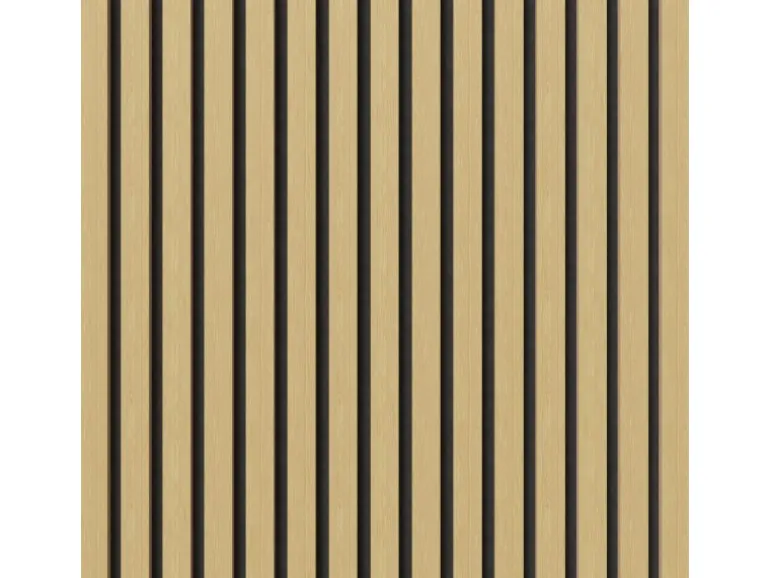 Akustikpaneel-Muster Eiche Unbehandelt MDF Braun Filz Schwarz 29,5 cm x 15 cm