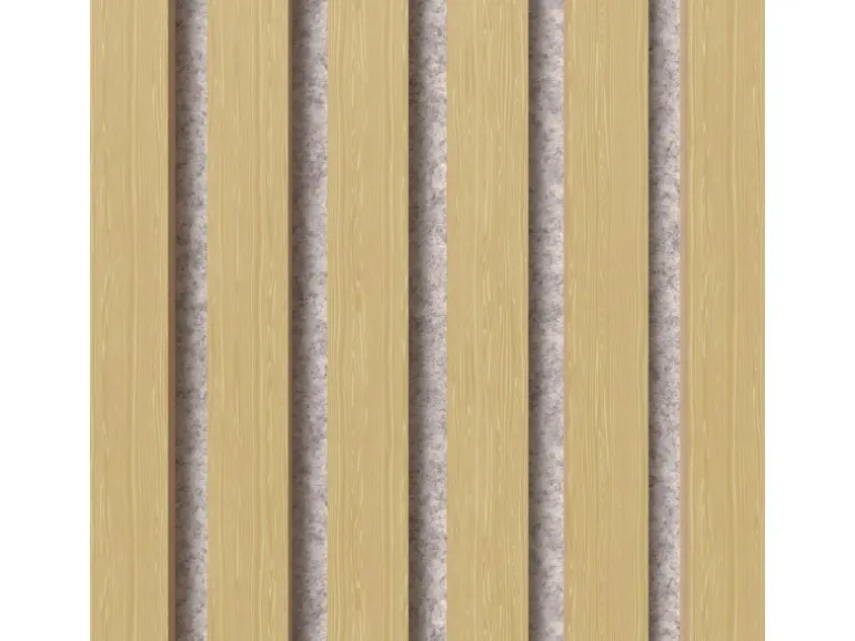 Akustikpaneel-Muster Eiche Unbehandelt MDF Braun Filz Grau 29,5 cm x 15 cm