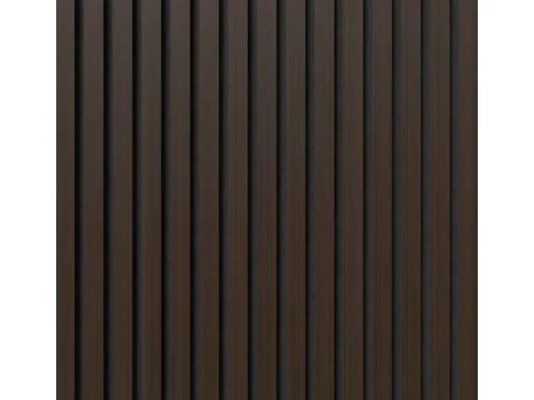 Akustikpaneel-Muster Eiche Geräuchert MDF Schwarz Filz Schwarz 29,5 cm x 15 cm