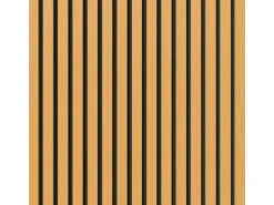 Akustikpaneel-Muster Eiche Natur Geölt MDF Braun Filz Schwarz 29,5 cm x 15 cm