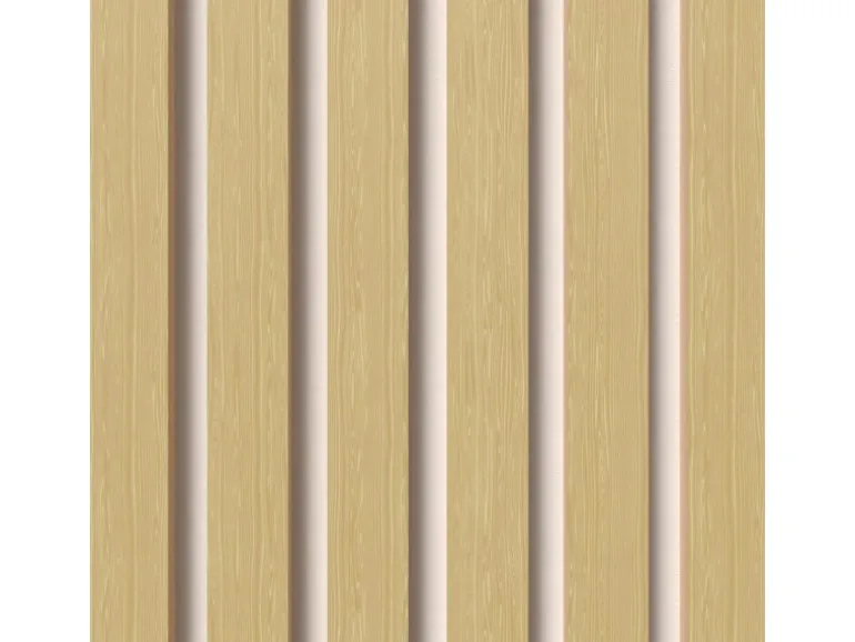 Akustikpaneel-Muster Eiche Unbehandelt MDF Braun Filz Weiß 29,5 cm x 15 cm