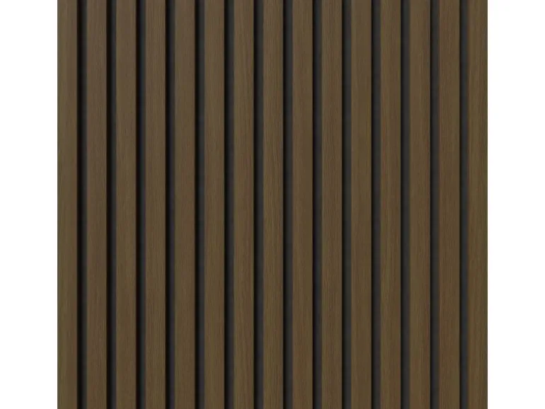 Akustikpaneel-Muster Foliert Eiche Dunkel Filz Schwarz 29,5 cm x 15 cm