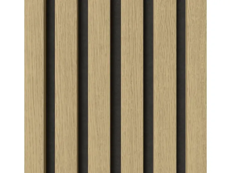 Akustikpaneel-Muster Foliert Eiche Filz Schwarz 29,5 cm x 15 cm