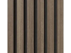 Akustikpaneel-Muster Foliert Walnuss Filz Schwarz 29,5 cm x 15 cm