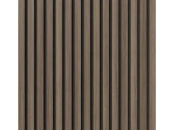 Akustikpaneel-Muster Foliert Walnuss Filz Schwarz 29,5 cm x 15 cm