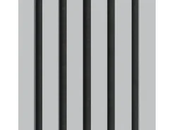 Akustikpaneel-Muster Foliert Weiß Matt Filz Schwarz 29,5 cm x 15 cm