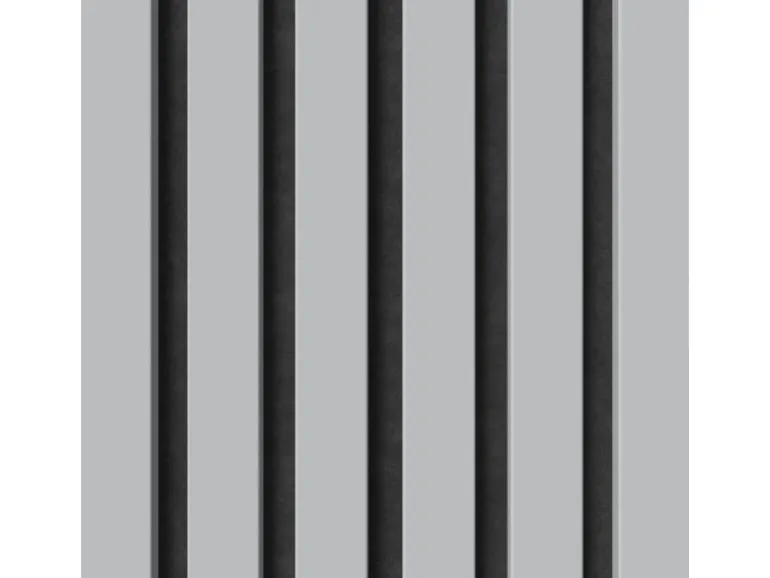 Akustikpaneel-Muster Foliert Hellgrau Filz Schwarz 29,5 cm x 15 cm