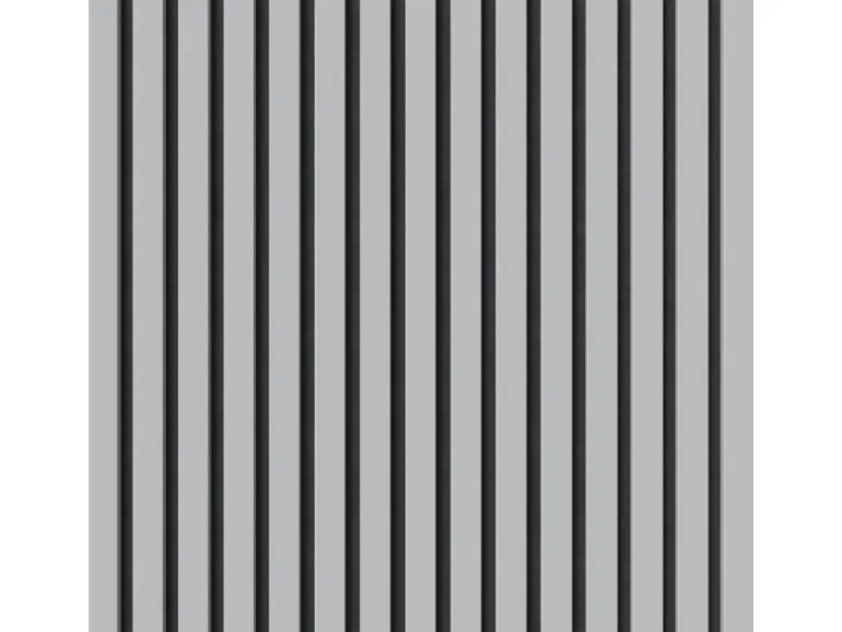 Akustikpaneel-Muster Foliert Hellgrau Filz Schwarz 29,5 cm x 15 cm